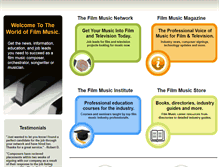 Tablet Screenshot of filmmusicworld.com